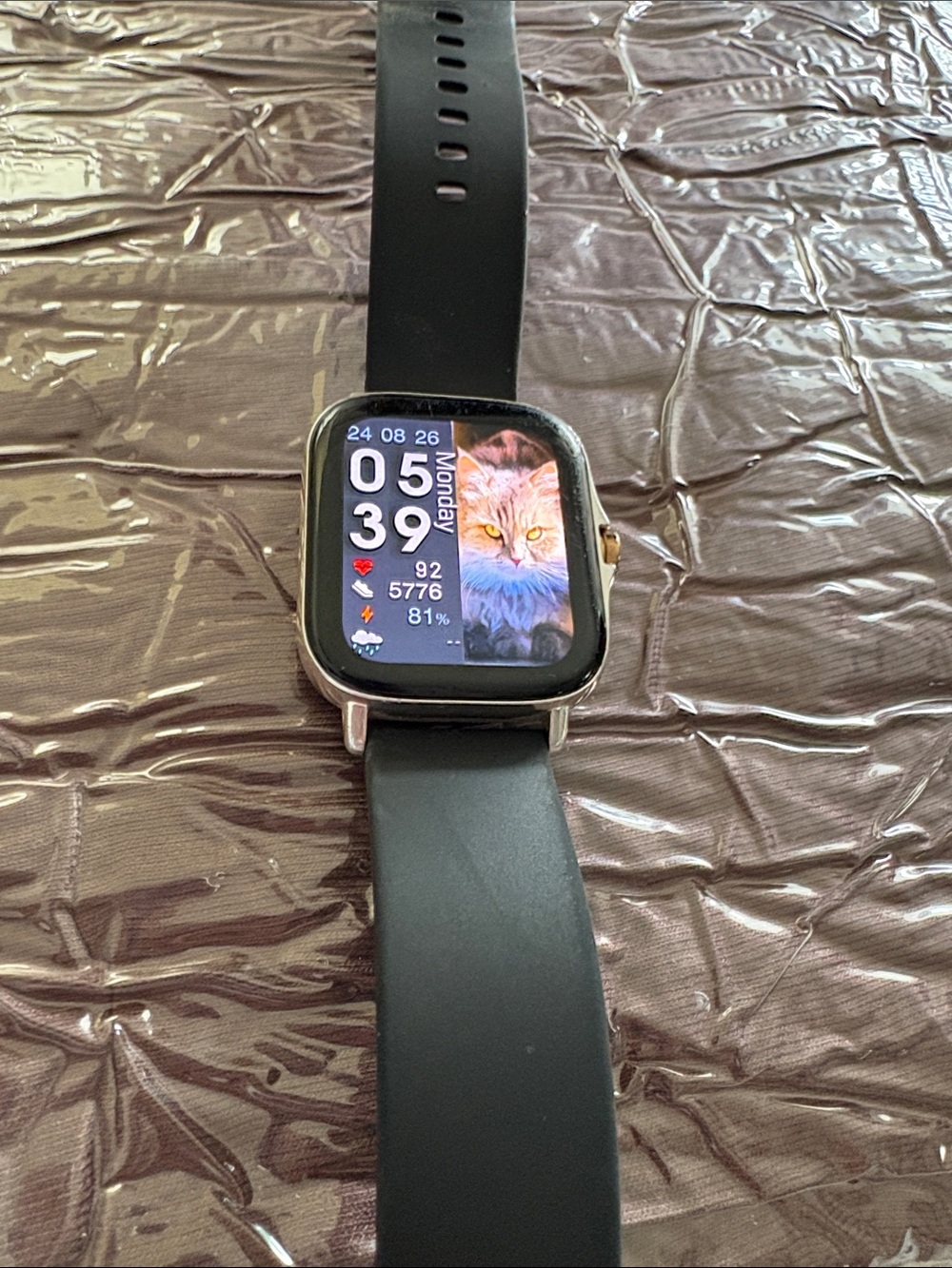 Amazon Amazfit gts 2 Black Smartwatch with Silicone Band